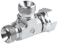 8r6mk4s Parker Hydraulic Tee Threaded Adapter 8R6MK4S, Connector A G 1/2 Female Connector B G 1/2 Female