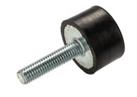 126-4961 RS PRO M8 Anti Vibration Mount, Male Buffer Foot with 72kg Compression Load