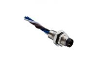8-03pmms-sh7001 Amphenol Industrial Industrial Circular Connector, 3 Contacts, Threaded, M8 Connector, Plug, Male, IP67, M Series
