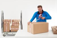 06120-00105-01 Tesa 6120 Red/White Packing Tape, 66m x 50mm