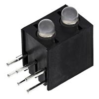 l-130wcp2egw Kingbright L-130WCP/2EGW, Green & Red Right Angle PCB LED Indicator, 2 LEDs, Through Hole 2.5 V