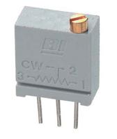67wr1klf 1kΩ, Through Hole Trimmer Potentiometer 0.5W Top Adjust TT ElectronicsBI, 67