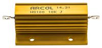 hs100-10k-j Arcol, 10kΩ 100W Wire Wound Chassis Mount Resistor HS100 10K J ±5%