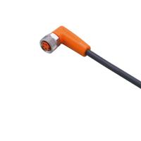 evc155 ifm electronic Right Angle Female 1 way M8 to Unterminated Sensor Actuator Cable, 10m