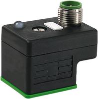 7000-41321-0000000 Murrelektronik Limited 3P+E DIN 43650 A, Female DIN 43650 Solenoid Connector with Indicator Light, 24 V Voltage