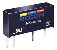 rk-1505s Recom RK DC-DC Converter, 5V dc/ 200mA Output, 13.5 → 16.5 V dc Input, 1W, Through Hole, +90°C Max Temp -40°C