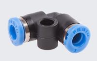 qsml-3 Festo QSL Series Elbow Tube-toTube Adaptor, Push In 3 mm to Push In 3 mm, Tube-to-Tube Connection Style, 153343