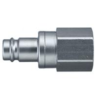 27sbiw17mpn Legris Nickel Plated Brass Female Pneumatic Quick Connect Coupling, 3/8 in Female Female Thread
