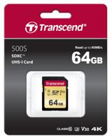 ts64gsdc500s Transcend 64 GB SDHC, SDXC SD Card, Class 10, U3, V0