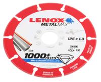 2030866 Lenox Aluminium Oxide Cutting Disc, 125mm x 1.3mm Thick, Fine Grade, P120 Grit