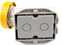 5181650t Scame IP66, IP67 Yellow Wall Mount 2P + E Industrial Power Socket, Rated At 16A, 110 V