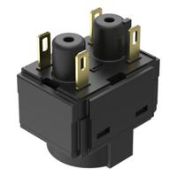 61-875537 EAO Series 61 Series Push Button Switch, Slow Make, Plug In, DPST, 50