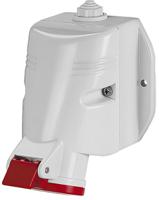 5133256t Scame IP44 Red Wall Mount 3P + E Industrial Power Socket, Rated At 32A, 415 V
