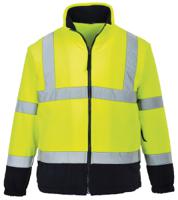 918-6037 Portwest Navy/Yellow Men Hi Vis Fleece, 3XL