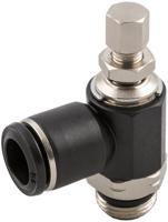 176-1883 RS PRO Threaded Flow Regulator x Push In 6mm Tube Outlet Port