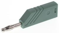 934100104 Hirschmann Test & Measurement Green Male Banana Plug, 4 mm Connector, Screw Termination, 24A, 60V dc, Nickel Plating