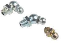 195-4043 RS PRO Grease Nipple Kit Contains H1 Straight 1/4 in UNF (x50); H2-45 1/4 in UNF (x50); H3-90 1/4 in UNF (x50); Box