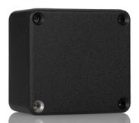 1550qbk Hammond 1550 Series Black Die Cast Aluminium Junction Box, IP54, 60 x 55 x 26mm