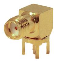 bu-1420701301 Mueller Electric, Jack PCB Mount SMA Connector, 50Ω, Solder Termination, Right Angle Body