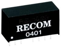 r05p205d Recom R05P DC-DC Converter, ±5V dc/ ±200mA Output, 4.5 → 5.5 V dc Input, 2W, Through Hole, +85°C Max Temp -40°C
