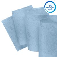 6692 SCOTT Scott Essential () Rolled Blue Hand Towels, 19.8 cm x 350 m, 6 Sheets