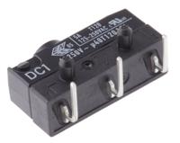 dc1c-k8aa ZF Button Micro Switch, Right Angle PCB Terminal, 6 A @ 250 V ac, SPDT, IP6K7
