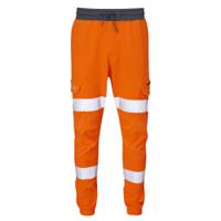 jt01-o-lr Leo Workwear JT01-O-LEO Orange Hi Vis Trouser Stretch, Lightweight 84 to 89 cm 84 to 89 cm