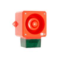 yl50nlgrfwr Clifford & Snell YL50 Series Green Sounder Beacon, 230 V ac, IP66, Wall Mount, 112dB at 1 Metre