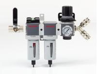 1763903 Honeywell Safety FRL Assembly, Manual Drain Integrated Pressure Gauge