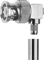 j01000a1258 Telegartner, Plug Cable Mount BNC Connector, 50Ω, Crimp Termination, Right Angle Body