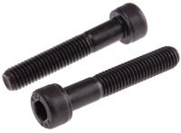 468-0206 RS PRO Black, Self-Colour Steel Hex Socket Cap Screw, DIN 912, M8 x 45mm