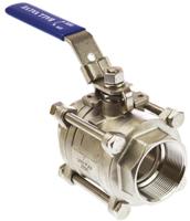 764-4253 RS PRO Stainless Steel Full Bore, 2 Way, Ball Valve, Threaded, BSPP 2in
