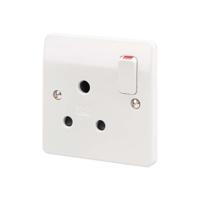 k2893whi MK Electric Logic Plus White 1 Gang Electrical Socket, 1 Pole Poles, 15A