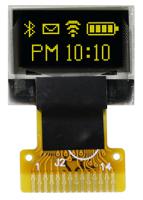 mcot064032a1v-yi Midas 0.49in Yellow Passive matrix OLED Display 64 x 32pixels COT I2C Interface