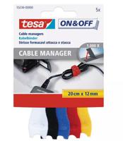 55236-00000-01 Tesa Cable Tie Bundling Tool, Releasable, 200mm x 12 mm, Blue Polyamide, Pk-1