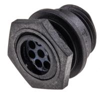 px041208p Bulgin Circular Connector, 8 Contacts, Front, Miniature Connector, Plug, Male, IP68, Buccaneer 400 Series