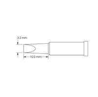 gt4-ch0032s Metcal GT4-CH0032S 3.2 x 10 mm Chisel Soldering Iron Tip for use with Soldering Iron