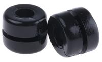 633-02120-hv1212-pvc-fr-bk HellermannTyton HV Black PVC 6mm Cable Grommet for Maximum of 4mm Cable Dia. 633-02120 HV1212-PVC-FR-BK