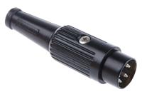 110-2804 RS PRO 4 Pole Din Plug, DIN 41524, DIN 45322, DIN 45326, DIN 45327, DIN 45329, 2A, 34 V ac/dc, Male, Cable Mount