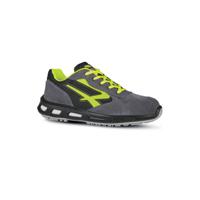 rl20386-10 UPower RL20386 Unisex Grey, Yellow Aluminium Toe Capped Safety Trainers, UK 10, EU 44
