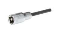 01450008 STAHLWILLE 1/4 in Drive Bit Socket, Hex Bit, 1/8in, 55 mm Overall Length