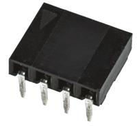 90148-1104 Molex C-Grid Series Right Angle Through Hole Mount PCB Socket, 4-Contact, 1-Row, 2.54mm Pitch, Solder Termination