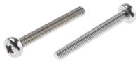 914-1490 RS PRO Pozi M3 Pan A2 304 Stainless Steel Machine Screws DIN 7985 x 25.0mm