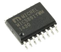 mic5891ywm Microchip MIC5891YWM 8-stage Surface Mount Latched Driver MIC, 16-Pin SOIC W