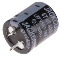 706-3272 RS PRO 47μF Aluminium Electrolytic Capacitor 400V dc, Snap-In