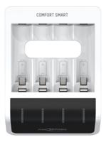 1001-0092-01 Ansmann Comfort Smart Battery Charger For NiMH AA, AAA 4 Cell 1.2V 400mA, Batteries Included