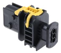1-1670730-1 TE Connectivity, HDSCS Automotive Connector Plug Black Cable Mount 3 Way