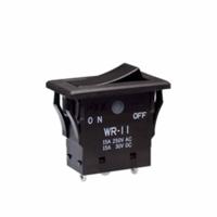 wr11as NKK Switches SPST, On-Off Rocker Switch Panel Mount