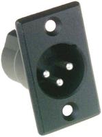 ac3mmpnzb Amphenol Industrial Panel Mount XLR Connector, Male, 3 Way, Silver Plating