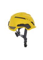 10194787 MSA Safety V-Gard H1 Black, Yellow Safety Helmet with Chin Strap, AdjustableVentilated